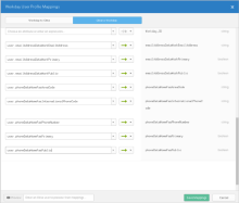 Image of the Workday User Profile Mappings page.